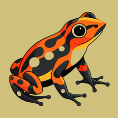 Stunning Allobates myersi Vector Art Illustration A Visual Guide