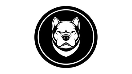 Obraz premium Creative American Bully Logo Icon Ideas Vector Art Illustrations for Inspiration