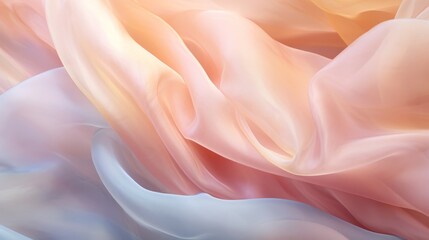 Obraz premium Organza cloth in delicate pastel hues.