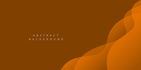 Orange wave overlap abstract background for corporate concept, template, poster, brochure, website, flyer design. Vector illustration	