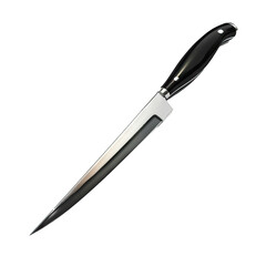 Fototapeta premium Fillet knife with a sharp, flexible blade, for cleaning and preparing fish, isolated on transparent background PNG