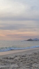 cloudy day ate the beach