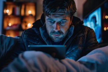 Man Casting Video from Tablet to TV