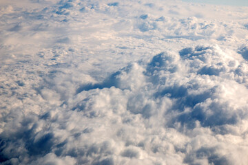 Naklejka premium Cloud Formations from an Air Plane