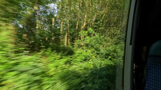 Tarare commune in France, view from the train track