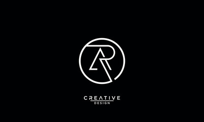 AR, RA, A, R, Abstract Letters Logo Monogram