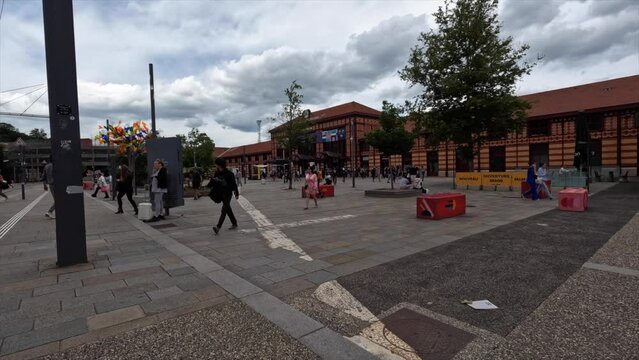 timelapse at the Saint &Eacute;tienne Ch&acirc;teaucreux station, france