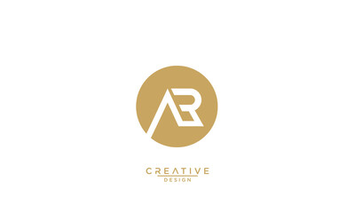 AR, RA, A, R, Abstract Letters Logo Monogram