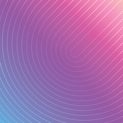 Abstract background design with curved lines on purple  gradient background, vector editable illustration