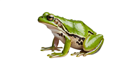 green tree frog  isolated on white background , transparent png image