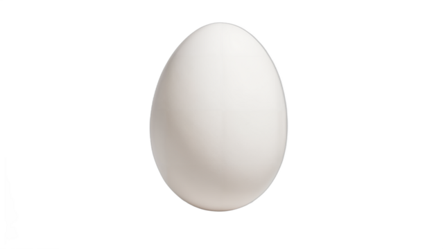 white egg  isolated on white background , transparent png image