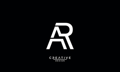 AR, RA, A, R, Abstract Letters Logo Monogram