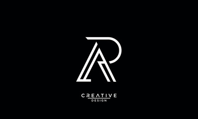 AR, RA, A, R, Abstract Letters Logo Monogram