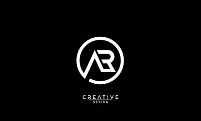AR, RA, A, R, Abstract Letters Logo Monogram