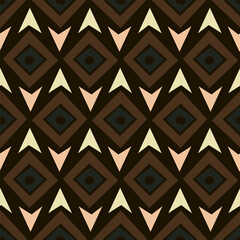 Seamless pattern imitating an African pattern made by hand