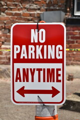 No Parking Any Time Sign
