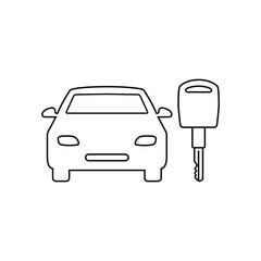 rent car vector icon auto rent