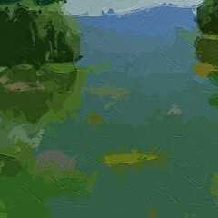 Oil painting and various flowers, fish, lotus leaves, chrysanthemums, mandarin ducks, birds, beautiful search