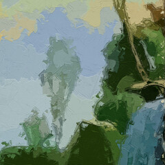 Oil painting and various flowers, fish, lotus leaves, chrysanthemums, mandarin ducks, birds, beautiful search