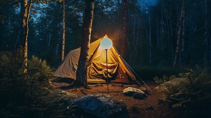 campfire in the forest