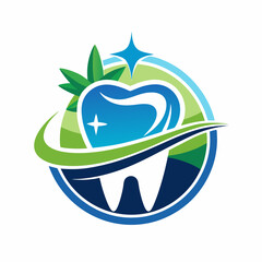 Professional solutions for a healthy smile: dental clinic logo.