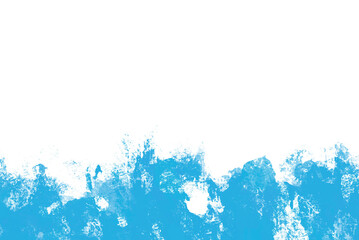 Blue watercolor isolated spot on white background. Hand drawn blue illustration. Abstract background for banner, print, template, cover, decoration 