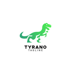 Tyrannosaurus rex dinosaur Logo Design Symbol Template Flat Style Vector Illustration	
