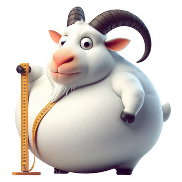 recommend clip art: funny animal goat clipart illustration design - quirky cartoon goat character