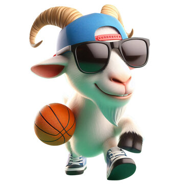 recommend clip art: funny animal goat clipart illustration design - quirky cartoon goat character