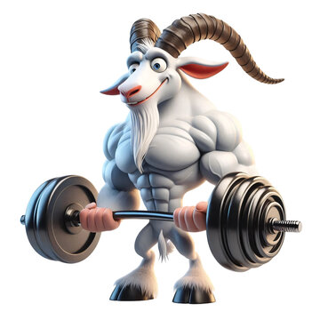 recommend clip art: funny animal goat clipart illustration design - quirky cartoon goat character