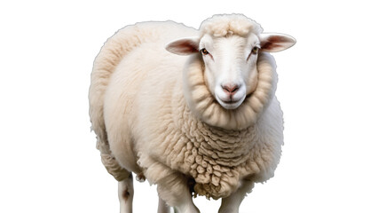 close up of a sheep isolated on white background , transparent png image