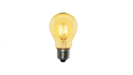 light bulb isolated on white background , transparent png image