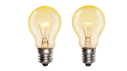 light bulb isolated on white background , transparent png image