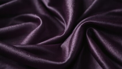 Fototapeta premium rippled purple satin fabric, shiny luxury purple swirl silky backgrounds.