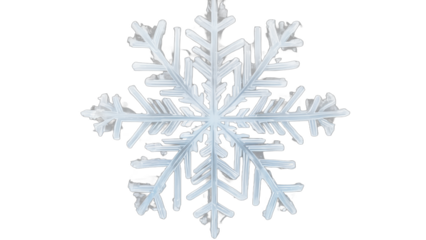 snowflake isolated on white background , transparent png image