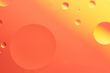 Abstract image with bright bubbles.