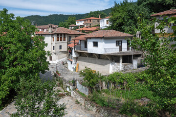 Fototapeta premium The historical Village of Ampelakia, Larissa, Thessaly, Greece