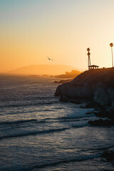 Sunset off of the Pacific Coast in California