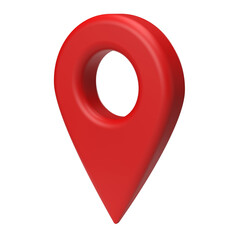 3d pin domain marker isolated map location