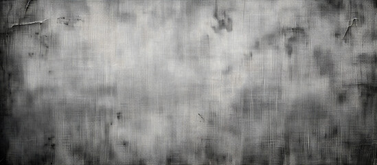 Fototapeta premium Rough canvas perfect for vintage design, wide panoramic gray background texture, ideal for background with copy space