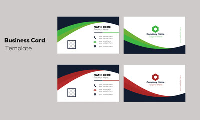 Double-sided business card template
