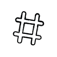 Hashtag icon vector illustration. hashtag sign and symbol. hashtag symbol on white background. Vector illustration. Eps file 138.