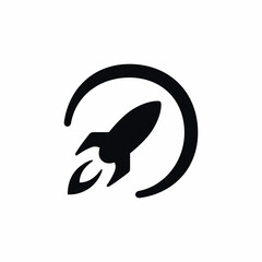 rocket spaceship launch project icon