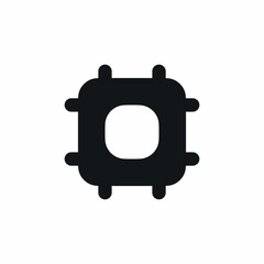 processor chip CPU computer icon