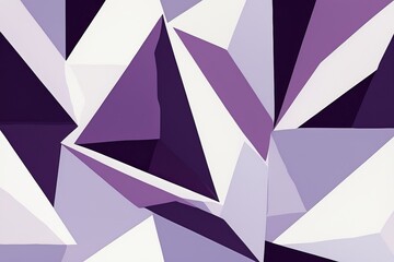 Abstract geometric background with triangle shapes, in purple and white  colors 