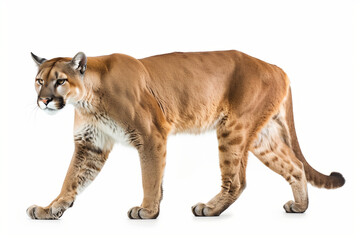 Obraz premium puma with white background