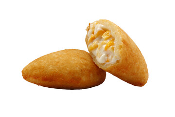 Pastry stuffed with corn, Brazilian snack
