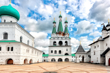 Square in the Trinity part in Svyato Trinity Alexander Svirskaya Monastery