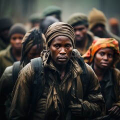 Fototapeta premium refugees