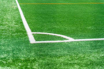 Fototapeta premium ラインのあるサッカーグラウンド